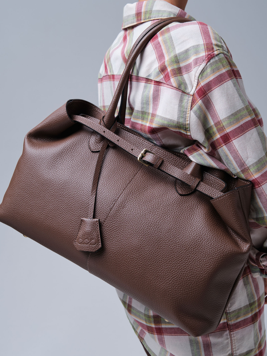 Кожаная сумка Daniela DBR 31375 коричневый какао