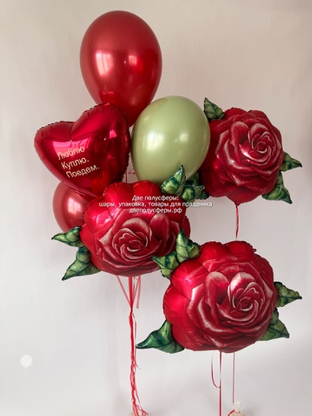 Набор с красными розами