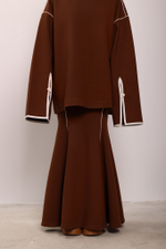 Джемпер с кантами из джерси