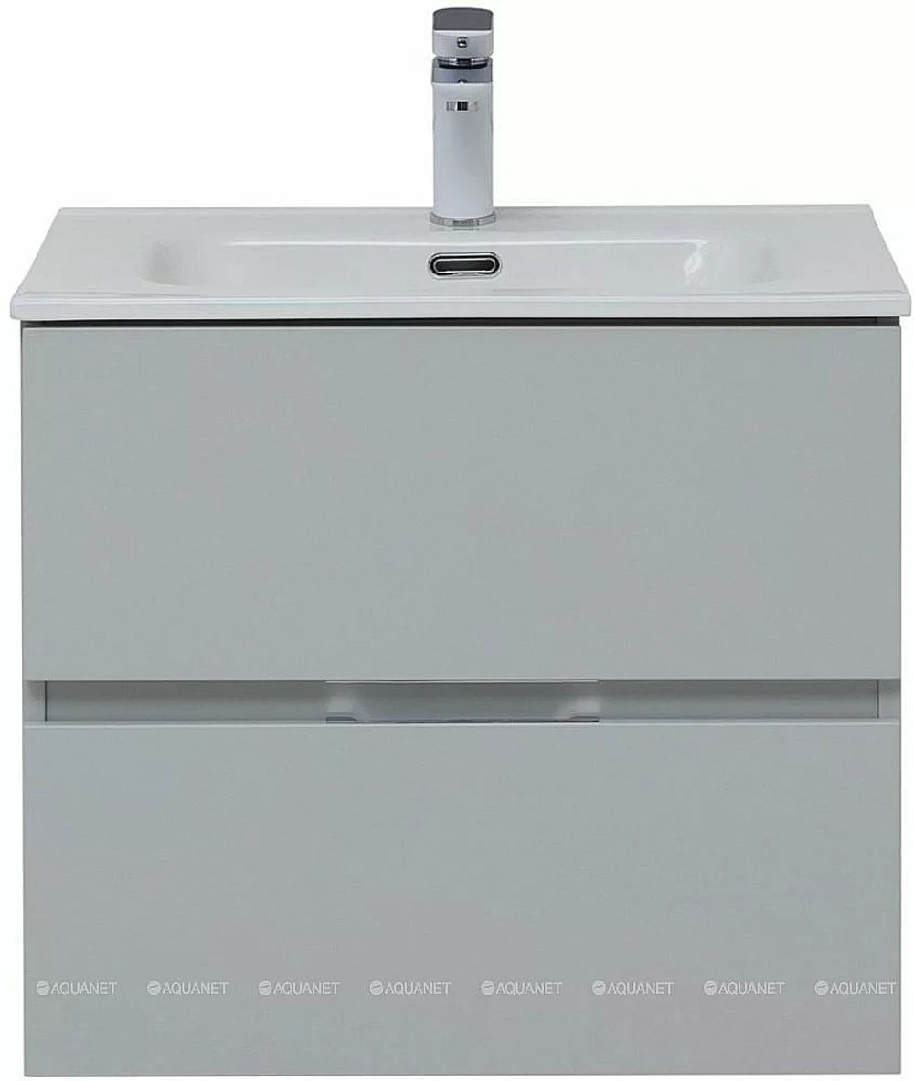 Тумба с раковиной Aquanet Алвита New 277512 60 серый
