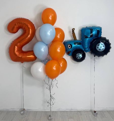 Синий трактор 