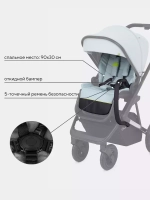 Коляска детская "AXIOM" (2в1) RA093 Light blue