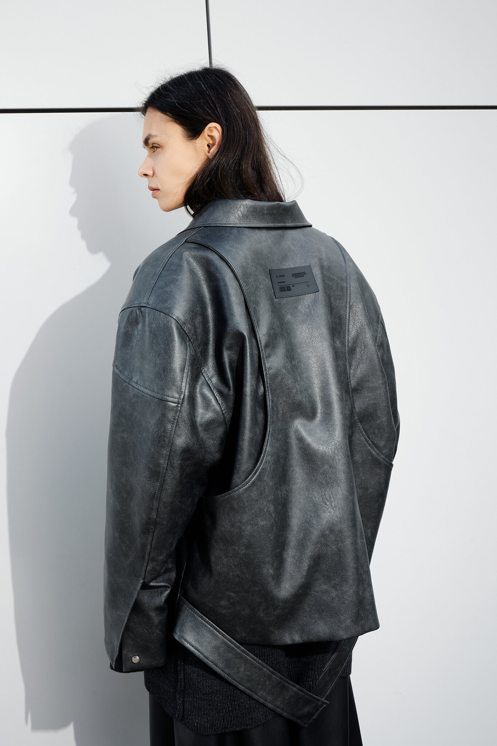 Кожаная куртка URBAN Gray