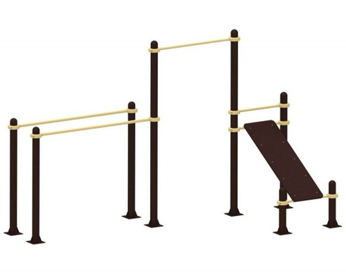 Турник, брусья, скамья для пресса YSK45