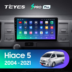 Teyes SPRO Plus 10,2" для Toyota Hiace 2004-2021