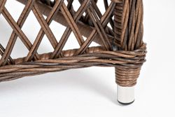 "Эспрессо-80 L" обеденная группа плетеная, цвет коричневый