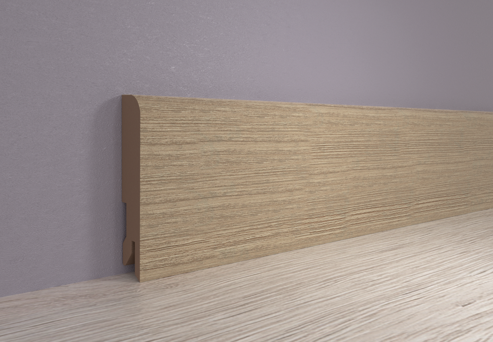 Плинтус МДФ ламинированный Лука Пл 80 МДФ.2400.24049 дуб прованс 16x80х2400 мм