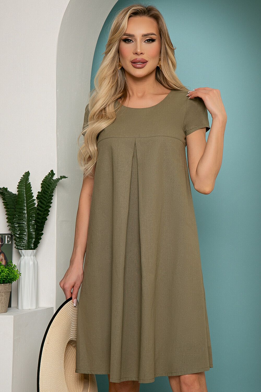 Платье "Жоржетта" (олива) П5852 LT Collection