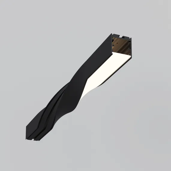 Радиусный профиль 35x35 Скрученный 180° черный Led Strip alm-3535r-b-t-180°-0.5m