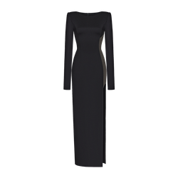 Платье макси с глубоким разрезом из джерси