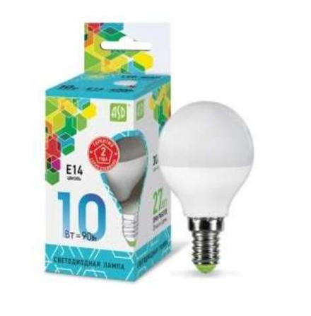 Лампа светодиод. Е14 10Вт LED-Р45 4000К 220В 900Лм ASD