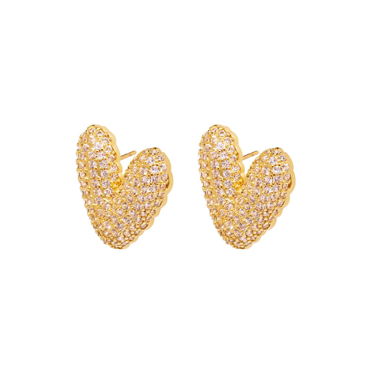 Серьги Uptown Heart Earrings – Gold