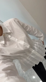 Рубашка из хлопка приталенная