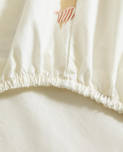 Простыня на резинке Zara Home, хлопок 100%, однотонный, 1610/900