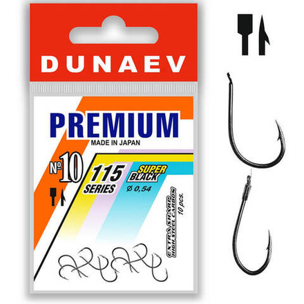 Крючок Dunaev Premium 115 #10 (упак. 10 шт)