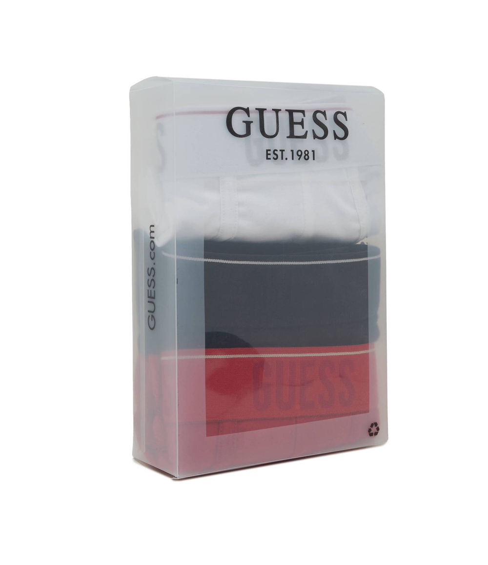 Трусики-боксеры 3шт. Guess Underwear - красный(U3BG23 K6YW0)