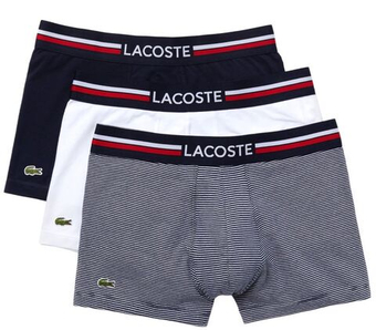 Мужские спортивные боксеры Lacoste Iconic Boxer Briefs With разноцветный Waistband 3P - разноцветный