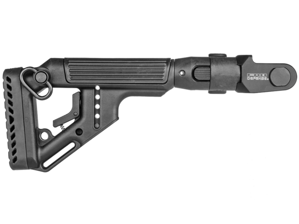 Складной приклад для АКМС, черный, Fab Defense
