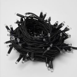 ULD-S1000-120-DBA WHITE IP67 Гирлянда светодиодная с контроллером. 10м. 120 светодиодов. Белый свет. Провод черный. ТМ Uniel