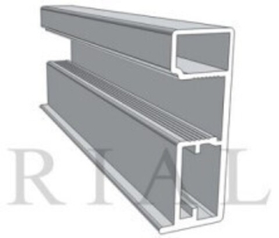 Вертикальный профиль (5,40 м) ОПТИМА Черный Soft Touch ПВХ