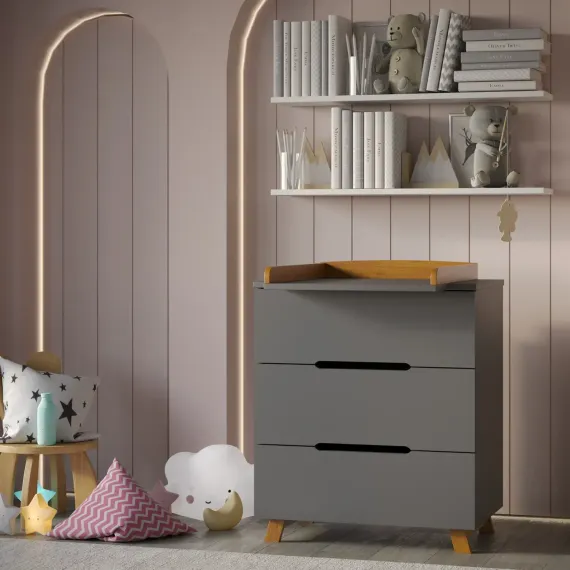 Комод Incanto Anniken Lux Графит/бук