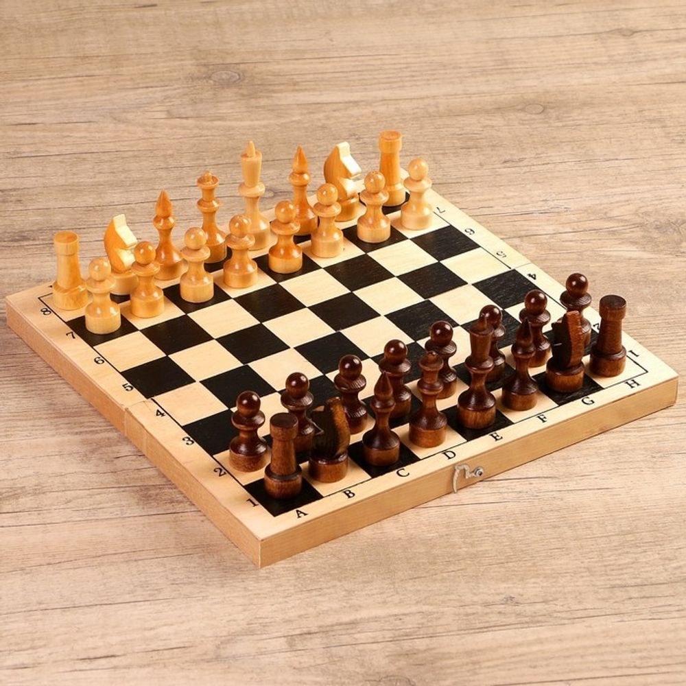 Настольная игра 3 в 1 &quot;Орнамент&quot;: шахматы, шашки, нарды (доска 29 х 29 см, дерево)