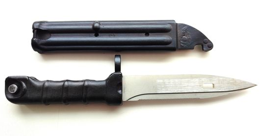 Копия ММГ штык нож для АК-74 черный, учебный макет