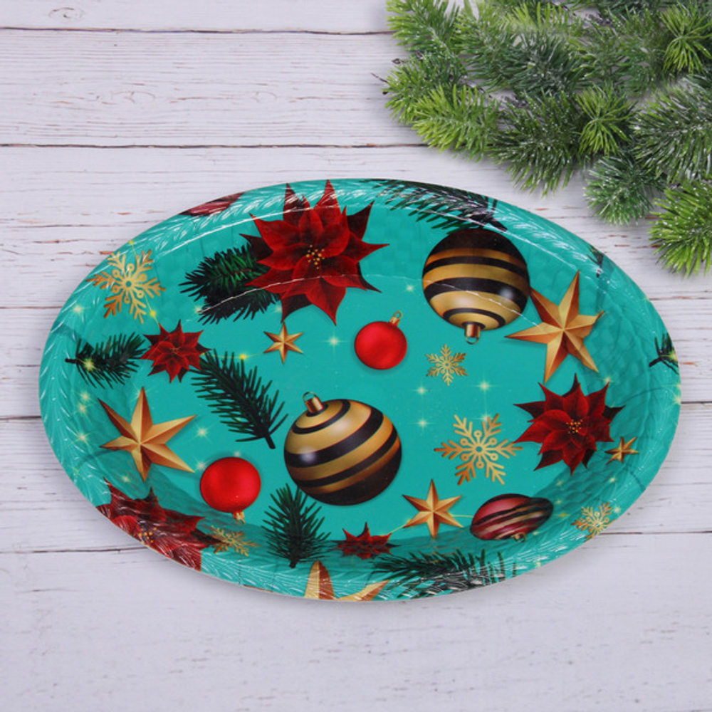 Поднос пластиковый «Вечерний вальс» 35,5*26,2*4,3см