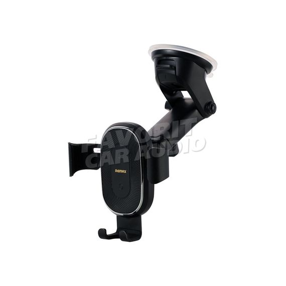 Держатель Remax RM-C37 торпедо бесп. зарядка Qi чёрный