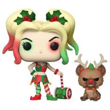 Фигурка Funko POP! Vinyl: DC: Holiday: Harley Quinn w/Helper 50656