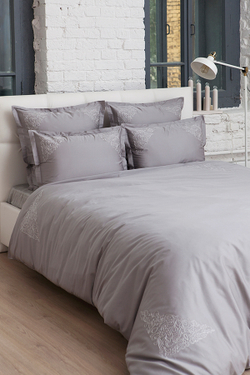 Наволочка с запахом 50х70 Bovi Castello серая