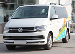 Рейлинги для а/м Volkswagen Multivan/Caravelle/California/ Transporter (2003- ) черный, короткая база