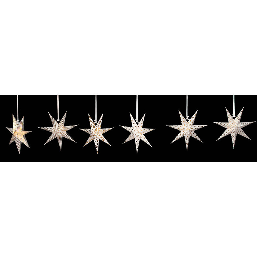 Набор декоративных елочных украшений stars, 6 шт.