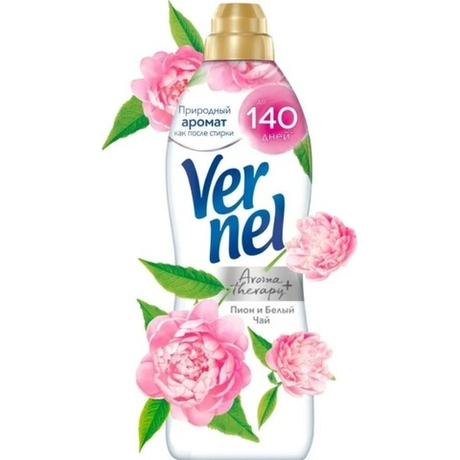 Вернель Арома+ 870 мл кондиционер д/белья концентр. д/в тип.бел. пион,белый чай