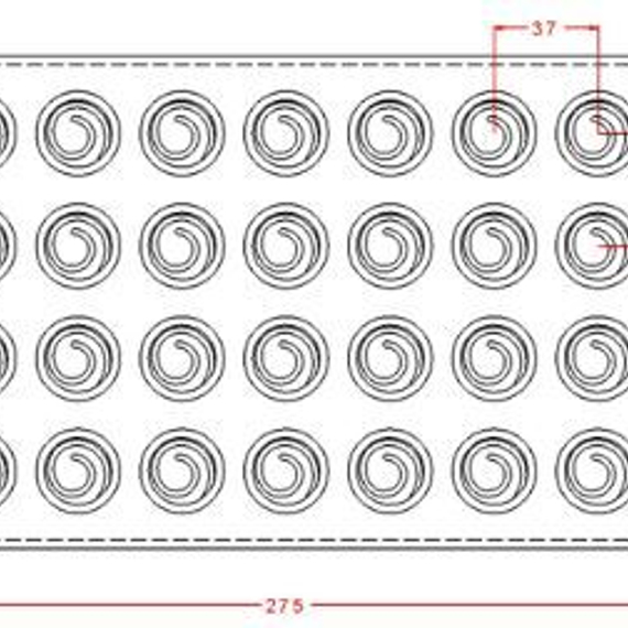 323 | Форма &quot;Завиток&quot; (275*175 мм)