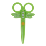 Ножницы детские пластиковые "Стрекоза", 12 см, на картоне