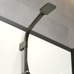 Душевая кабина Niagara Standart ST120/90/15Q/BL/BK (120х90х200) прямоугольник,поддон 15см,распашная,проф.черный,без крыши,3 места