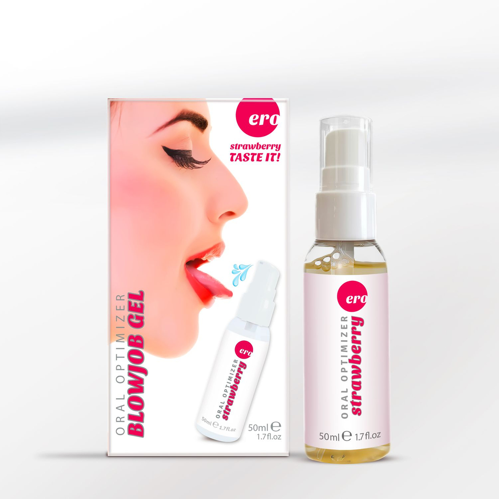 Интимный увлажняющий гель HOT ERO Oral Optimizer с охлаждающим эффектом, Клубника (Strawberry) 50 мл