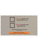 Рамка для постера и фотографий 40x100