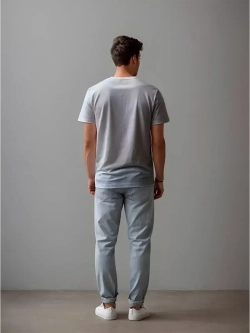 Футболка однотонная базовая хлопок унисекс Баракаттекс