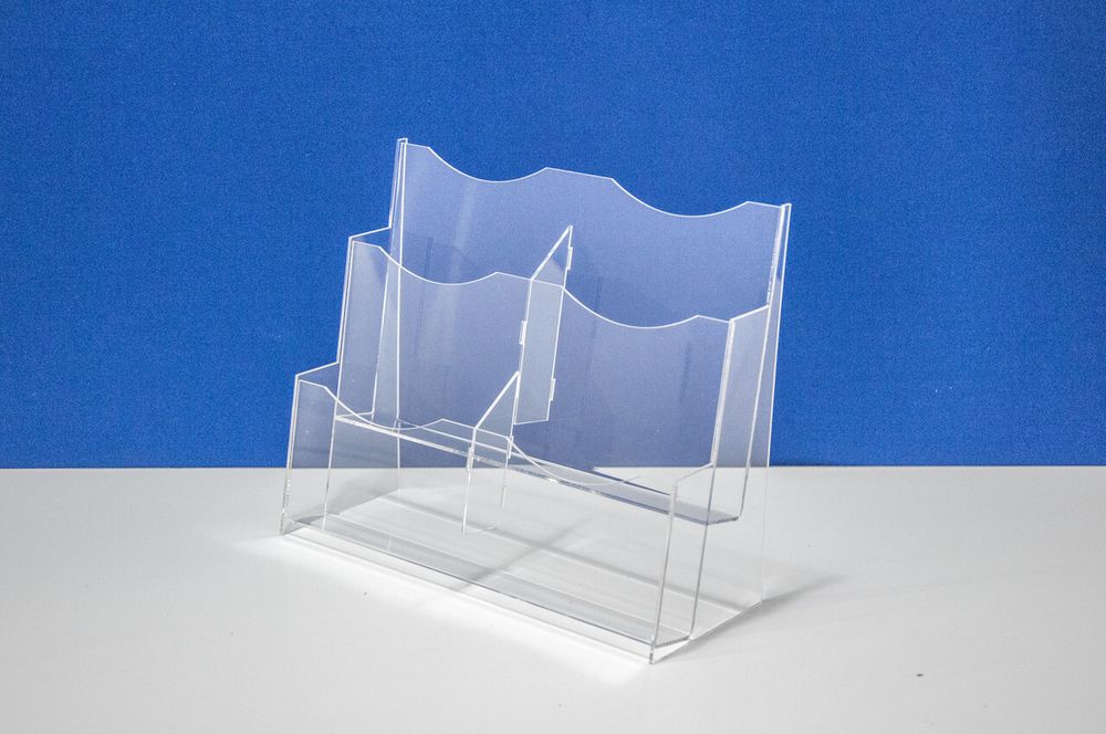 Подставка для буклетов А6 верт 2-х яр два ряда