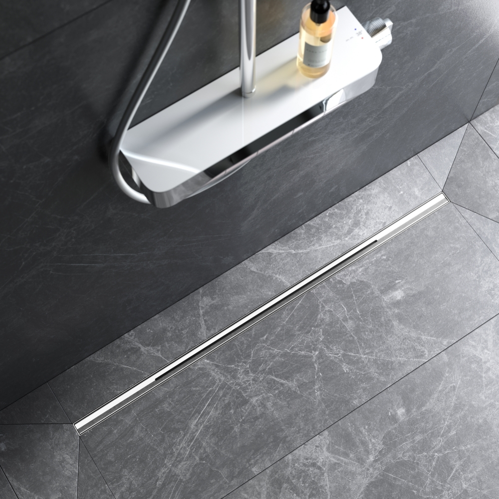 Трап для душа линейный, универсальный затвор Slim line, 100 см AM.PM MasterFlow W01SC-S11-100-05SB