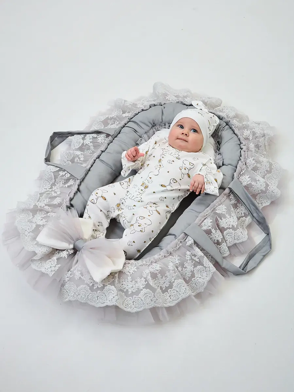 кокон для новорожденного гнездышко