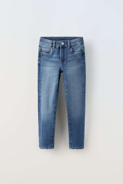 ZARA ДЖИНСЫ SKINNY FIT, ВЫЦВЕТШИЙ СИНИЙ