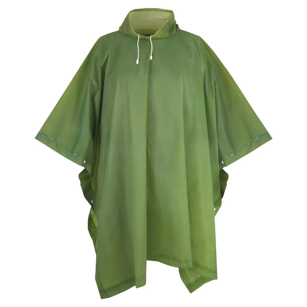 Дождевик "Пончо" EVA, зеленый, с чехлом, 120мкм, Komfi