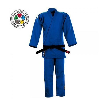 Кимоно для дзюдо IJF 2022 approved, синее 150