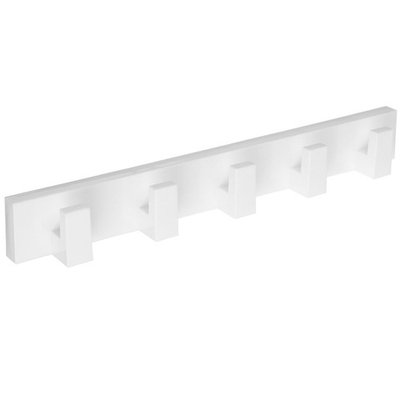 Вешалка настенная для ванной 5 крючков 390*48см