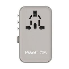 Универсальное сетевое зарядное устройство Momax UA18 1-World+ 70W GaN Tech 3-Port+AC
