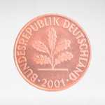 Germany, 1 Pfennig, 2001, (Stuttgart Mint - "F"), XF