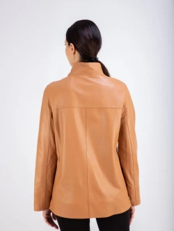 Кожаная куртка демисезонная косуха